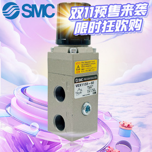 BGN SMC原装 VEX1133 G大流量减压阀