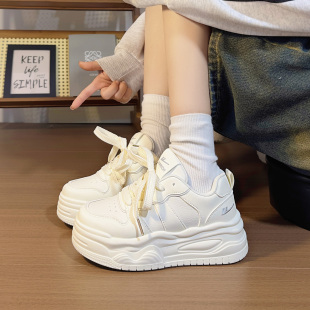 回力女鞋2026新款厚底增高小白鞋女透气休闲运动百搭轻便白色板鞋