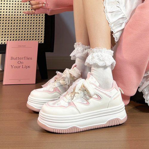 回力新款大头面包鞋女厚底冬原创