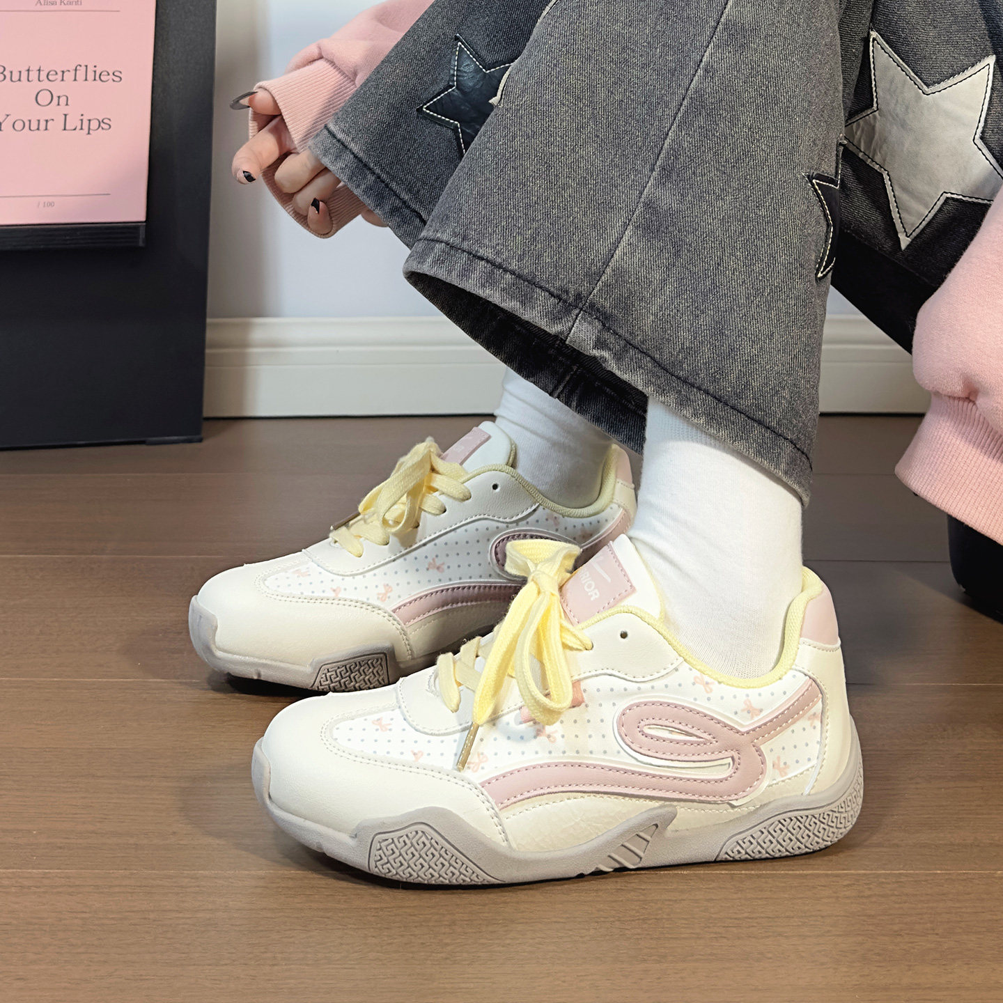 回力2026新款美拉德小白鞋女原创百搭网红爆款轻便休闲皮面德训鞋,女鞋,德训鞋,淘宝优惠券,粉丝福利购,淘宝优惠卷