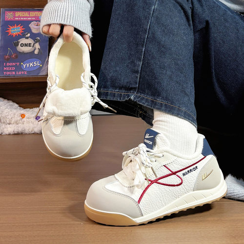 回力加绒德训鞋女冬季保暖百搭