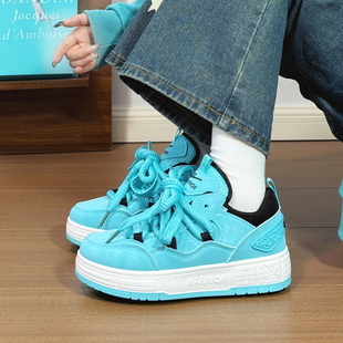 回力鞋子2026新款情侣板鞋男女百搭厚底原创爆款运动大头面包鞋女