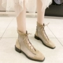 Giày lưới dày với sandal 2019 hè mới dành cho nữ giày hoang dã - Giày ống bốt nữ cổ cao