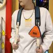 户外时尚 MINI字母单肩包男零钱钥匙小包女口红耳机随身斜挎背包