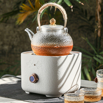 Haoleyou small ceramic electric pottery stove tea stove snow glaze Japanese white mud tea stove tea pot