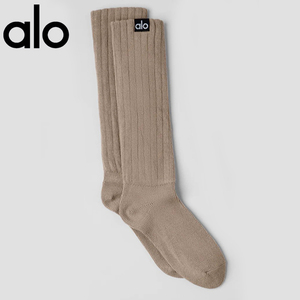 alo yoga长筒袜堆堆袜柔软透气针织百搭超厚叠穿袜子SCRUNCH SOCK