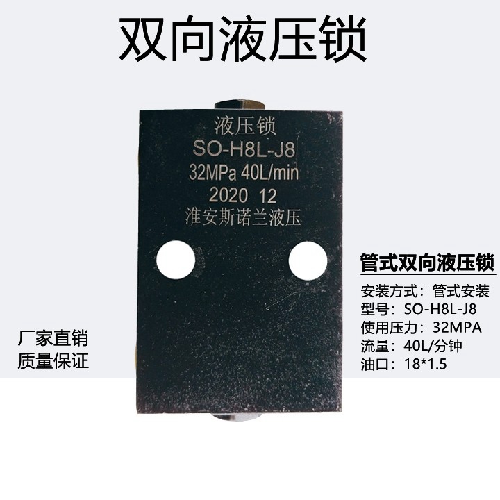 双向油缸液压锁平衡阀单向阀