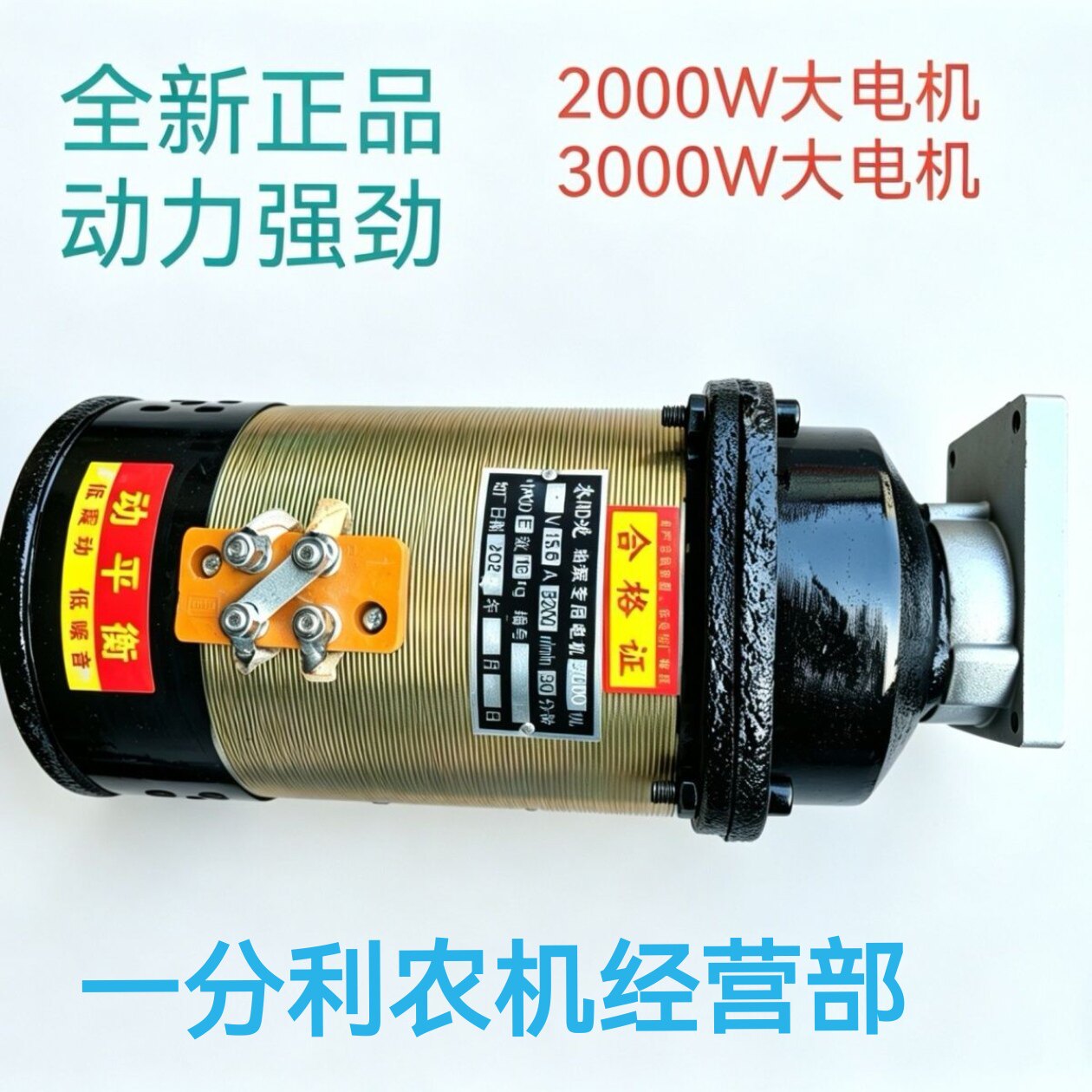 电动三轮车环卫车电机直流串励电机60v72v大功率全铜直插齿轮油泵