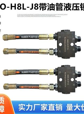 SO-H8L-J8双向油缸带液压管液压锁地质勘探履带机油缸平衡保压阀