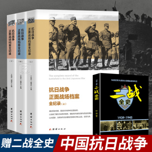 细节解放战争辽沈淮海平津战役 正面战场 档案全纪录全套3册 中国抗日战争 抗战史中国军事战争历史书淞沪会战中国战争史抗日战争