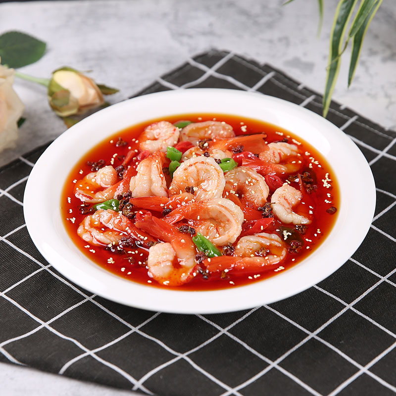 仿真水煮汉虾食品模型道具