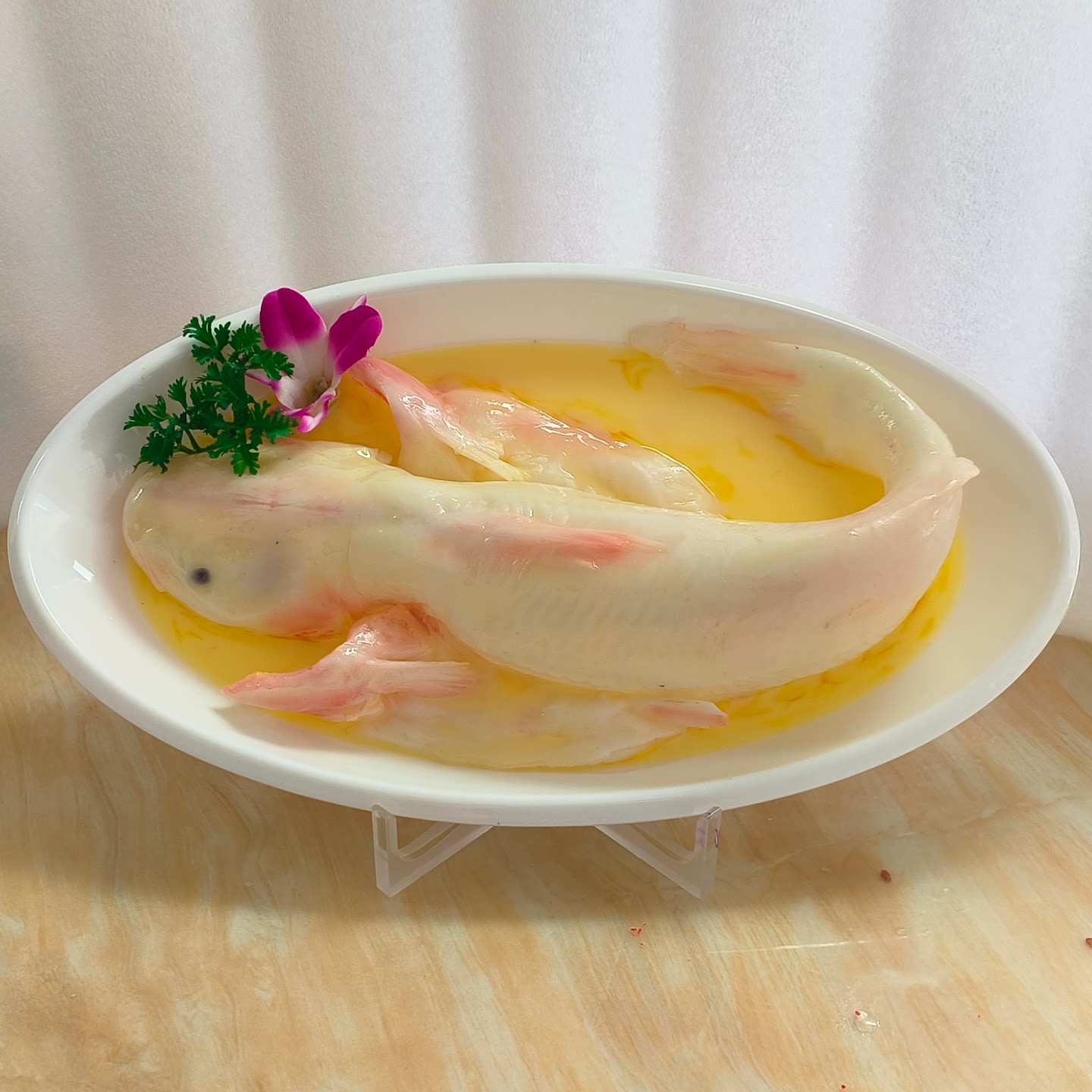 仿真清蒸鮰鱼样品菜模型展示