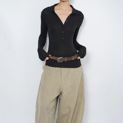 AIRROOM基础款polo翻领时髦打底