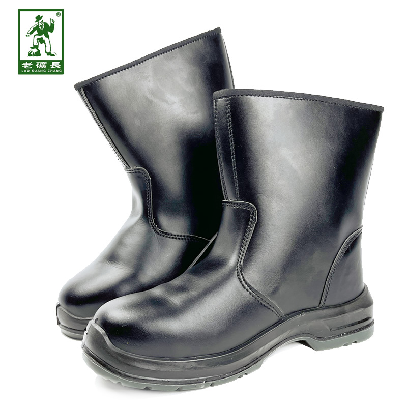 老矿长油田工作鞋劳保鞋高筒靴