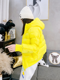 拉链袖 保暖棉衣韩版 子女加厚羽绒棉棉服连帽面包服潮 新款 2024冬季