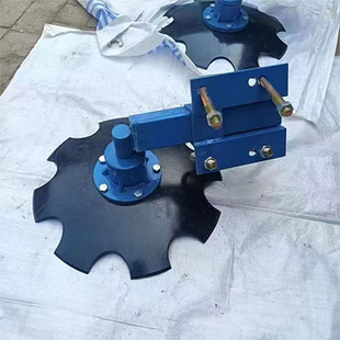 旋耕机改装手动调节圆盘起垄扶背犁打埂器旋耕机扶埂器起垄器