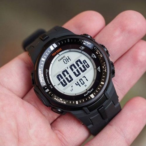 卡西欧太阳能六局电波手表