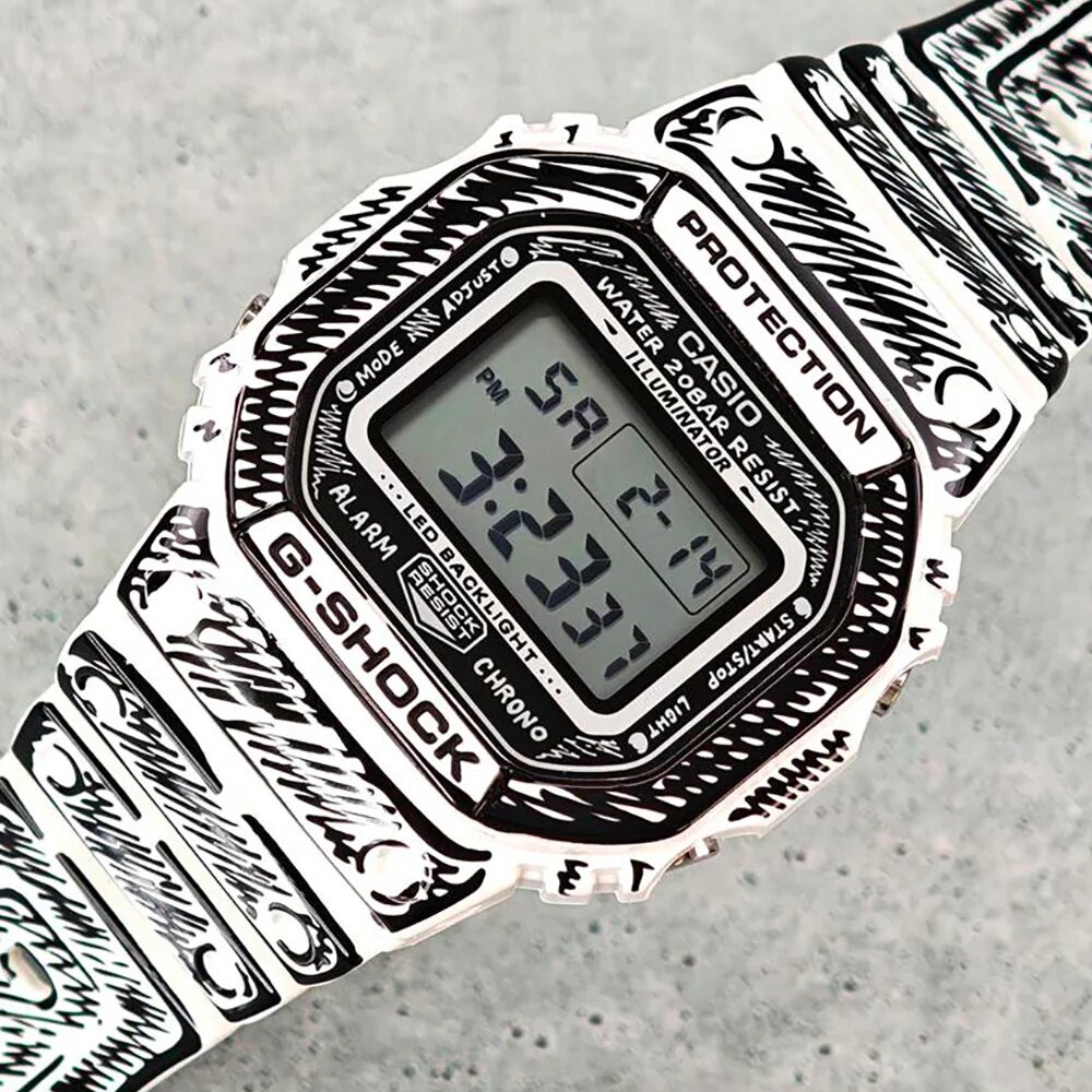 现货卡西欧新款折纸漫画风手表 DW-5600RGM-1 DW-6900RGM-5
