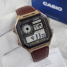 特价卡西欧十年电池复古小钢炮运动防水手表男AE-1200WHD 1300WH