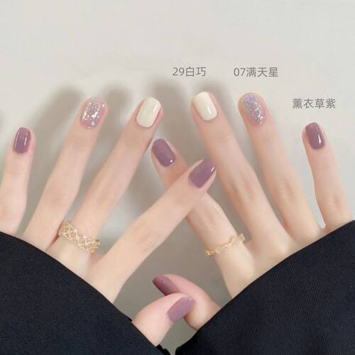 纯手工美甲穿戴甲秋冬款送工具包