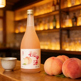 钜献 朝香桃子酒720ML果酒女士低度酒8度微醺蜜桃味酒水 新品