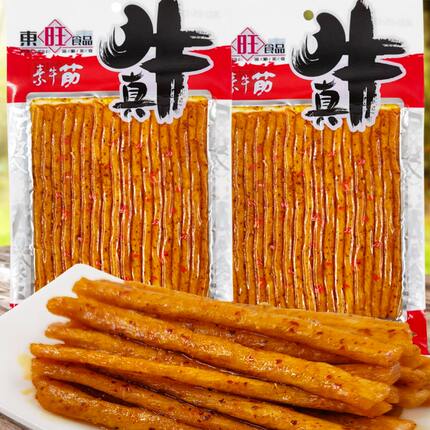 81g 东旺真牛素牛筋大包顶牛素面筋辣条怀旧麻辣食品湖南特产零食
