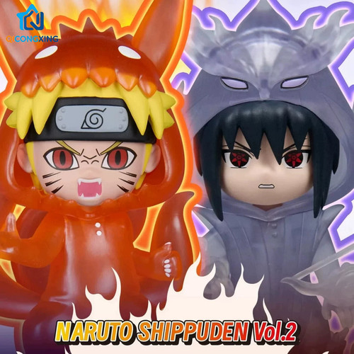 正品万代BNFIGUREQ Pajamars系列火影忍者疾风传II盲盒二代玩偶服