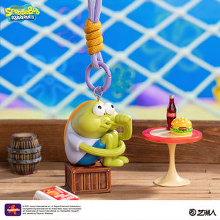 正品X11海绵宝宝比奇堡小鱼民系列手办公仔背包挂件盲盒生日礼物