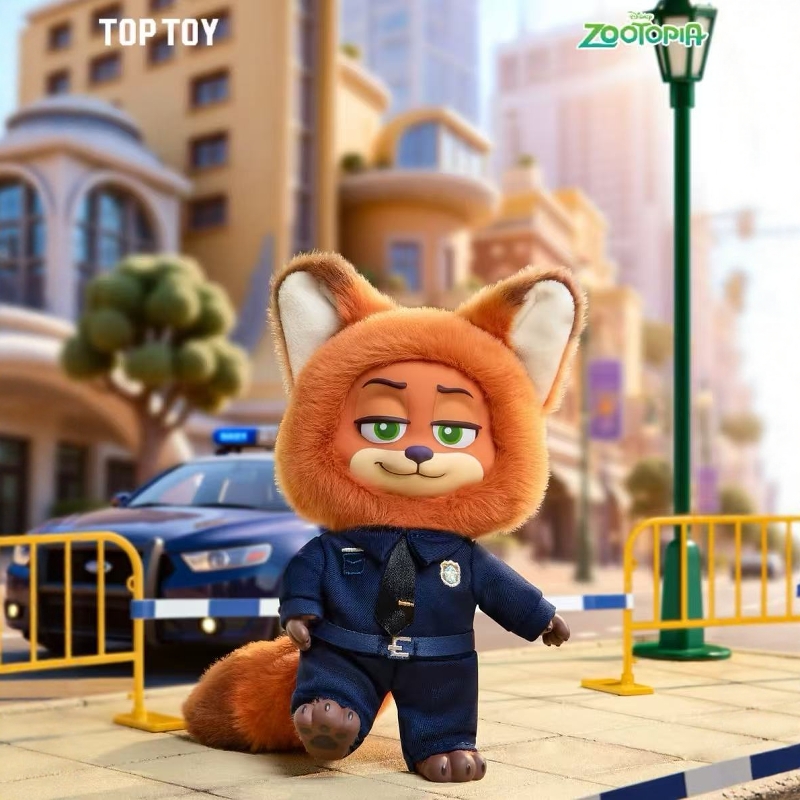 新品TOPTOY迪士尼疯狂动物城经典系列搪胶盲盒1.0搪胶毛绒挂件摆