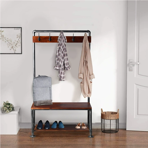 Промышленное стиль ретро железные висящие вешалки для одежды для хранения спальни стойка