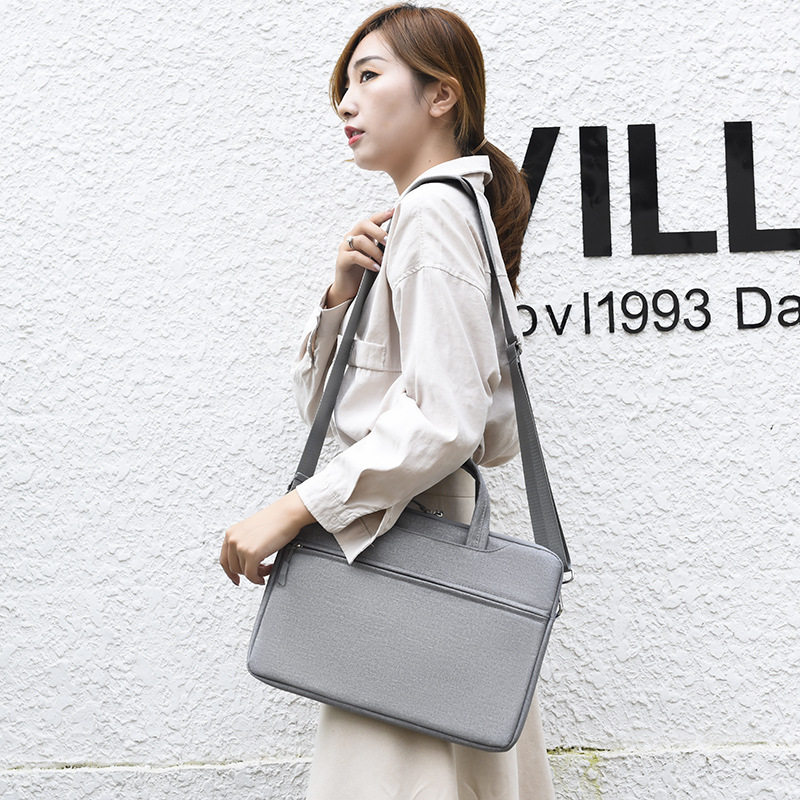 笔记本电脑包手提单肩商务公文包男斜挎14寸15寸17寸抗震热销欧美