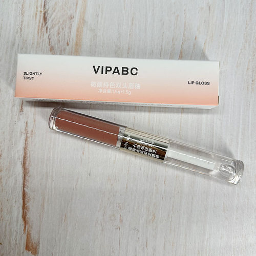 VIPABC微醺持色双头唇釉滋润保湿哑光雾面口红水光唇蜜嘟嘟唇釉