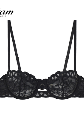 Etam艾格性感聚拢文胸细带刺绣超薄蕾丝轻柔网纱内衣女W125DI0104
