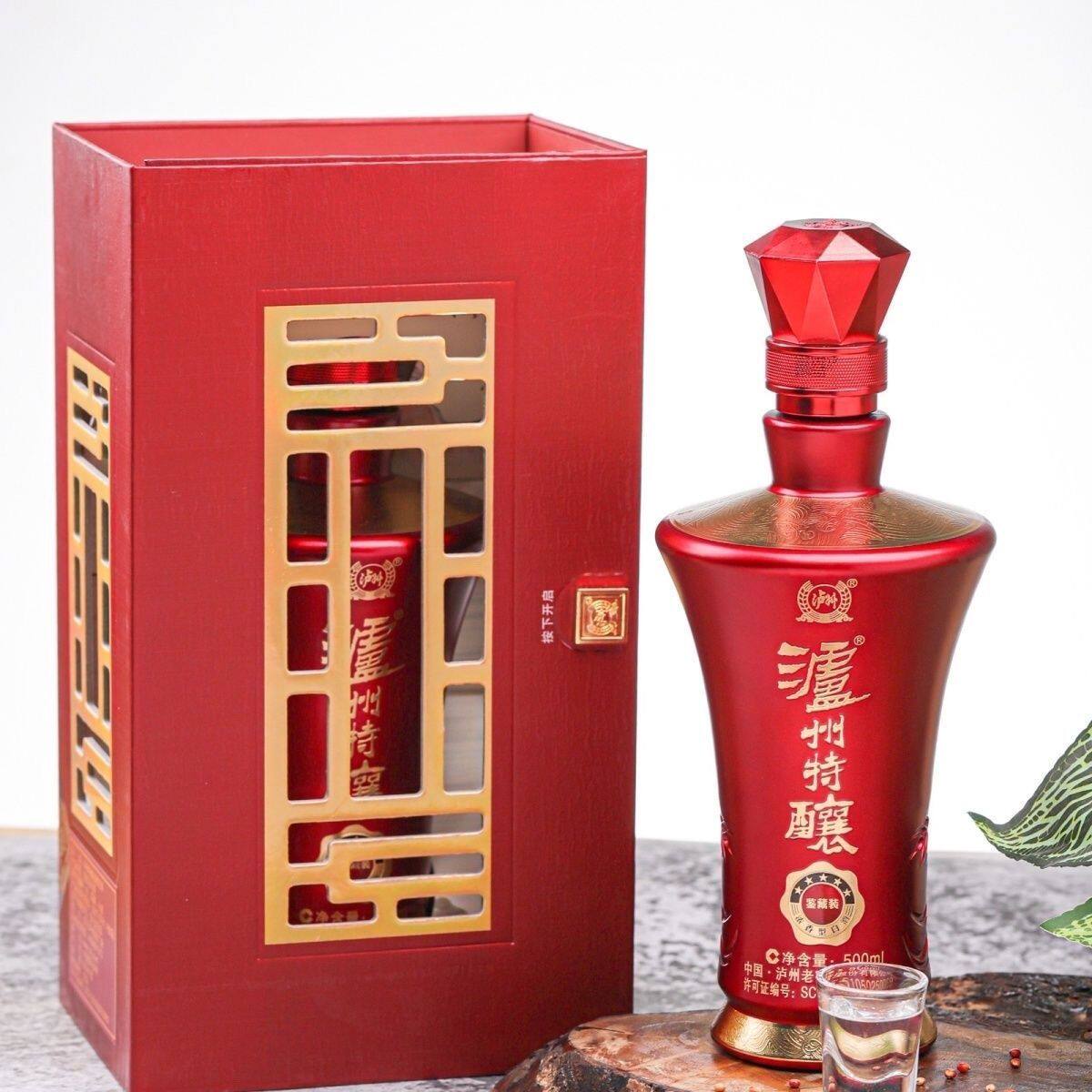 泸州特酿鉴藏级52度浓香型白酒500ml*6瓶整箱礼盒包装