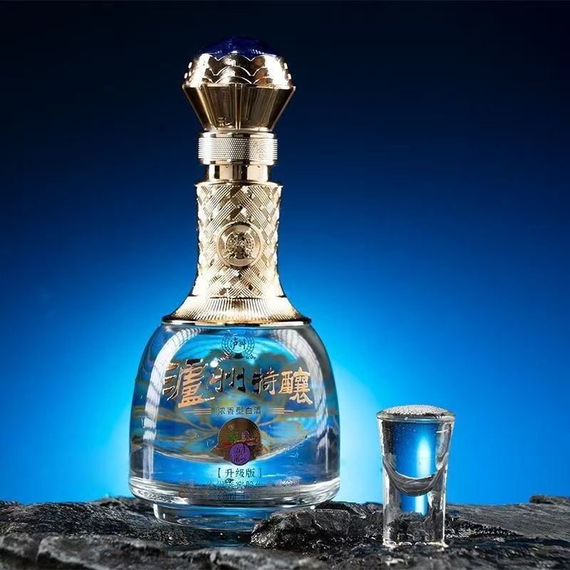 泸州特酿动彩水晶装52度浓香型白酒500ml*6瓶 整箱送礼礼盒装