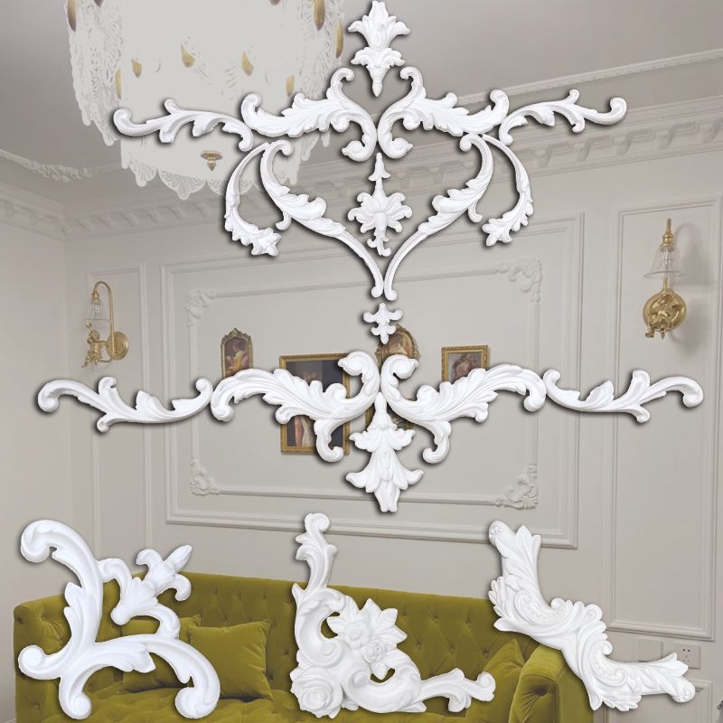石膏角花装饰线条造型背景墙