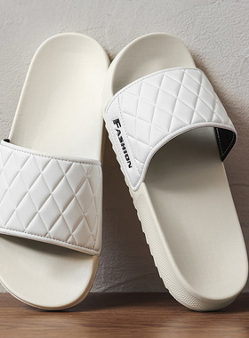 47大码2026新款男士一字拖夏季室内防滑外穿EVA全黑色沙滩凉拖鞋