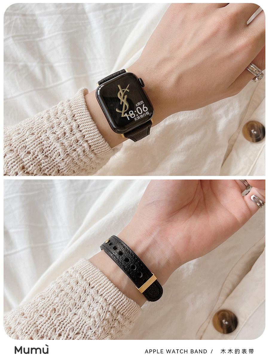 SUITABLE FOR S10 APPLE APPLE WATCH WATCH S9 XIAOMAN WAIST BUCKLE IWATCH 78 GENERATION LEATHER SE2