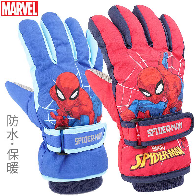 迪士尼儿童滑雪手套加绒加厚玩雪