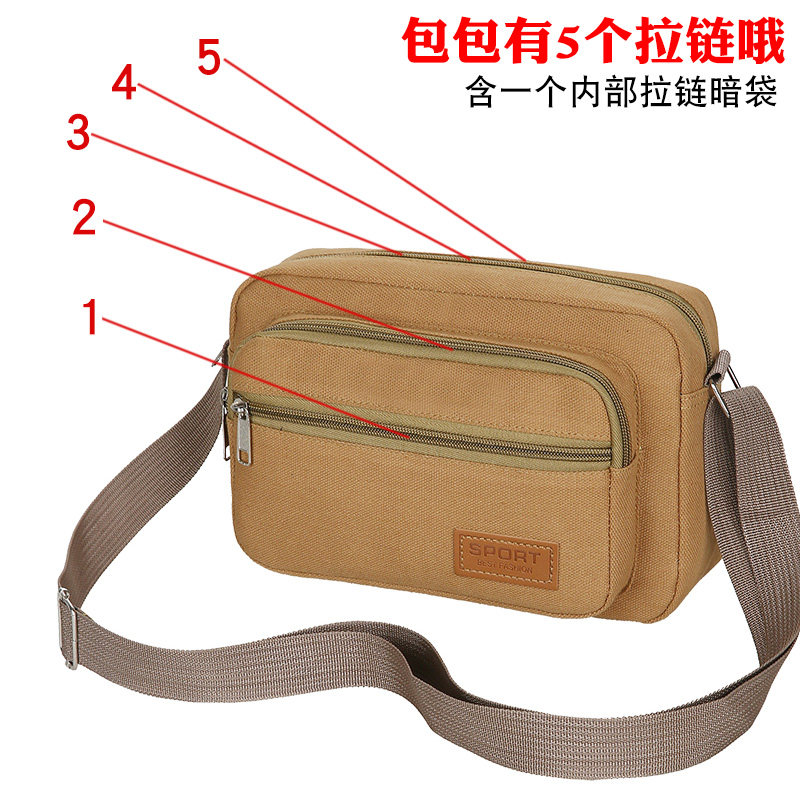 多层生意包收钱包耐磨帆布斜跨女包单肩包斜挎包休闲包男款小方包,箱包皮具/热销女包/男包,通用款女包,淘宝优惠券,粉丝福利购,淘宝优惠卷