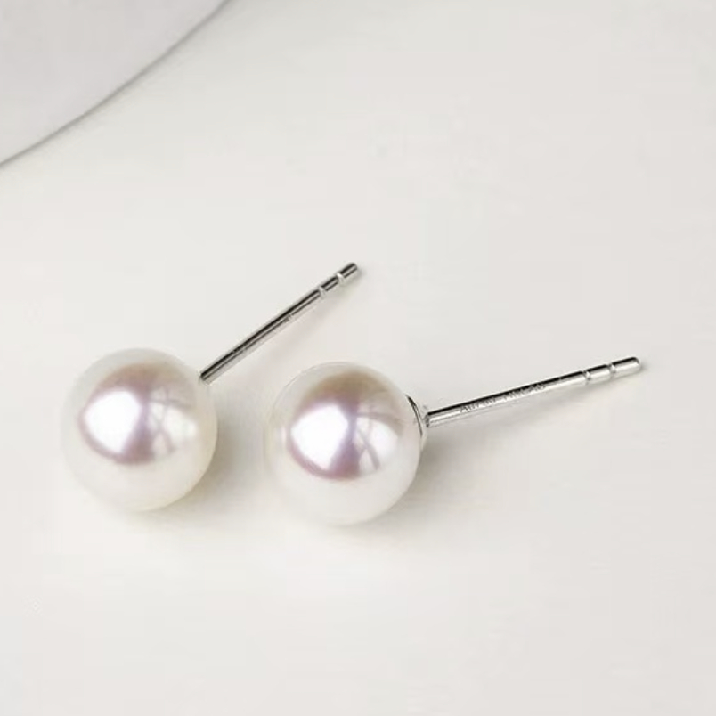 MPAY2025新款S925银针天然珍珠耳钉耳饰