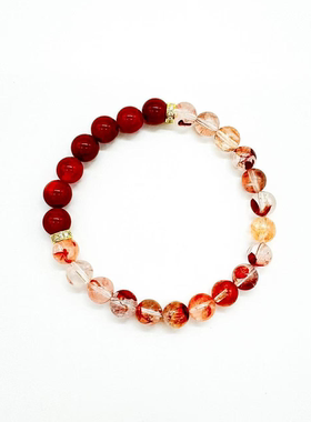 MPAY2025新款红胶花手链南红手串【多样性发货】