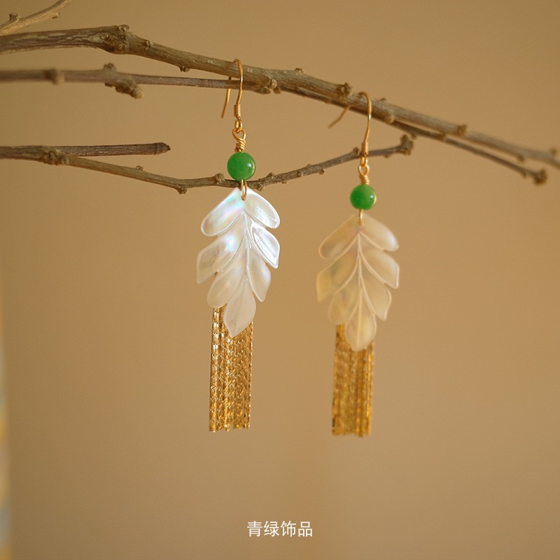 清风徐来新款耳夹原创设计