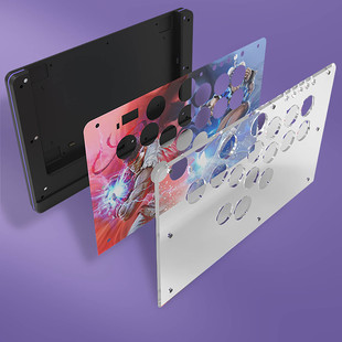 hitbox键盘 框体亚克力磁吸外盒 DIY定做图案贴纸布局盒子带手托