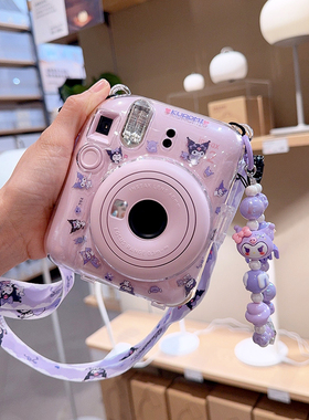 mini12/11/7+7c/7s拍立得保护壳富士相机包90/40/25/8/SE可爱挂绳