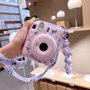 mini12/11/7+7c/7s拍立得保护壳富士相机包90/40/25/8/SE可爱挂绳