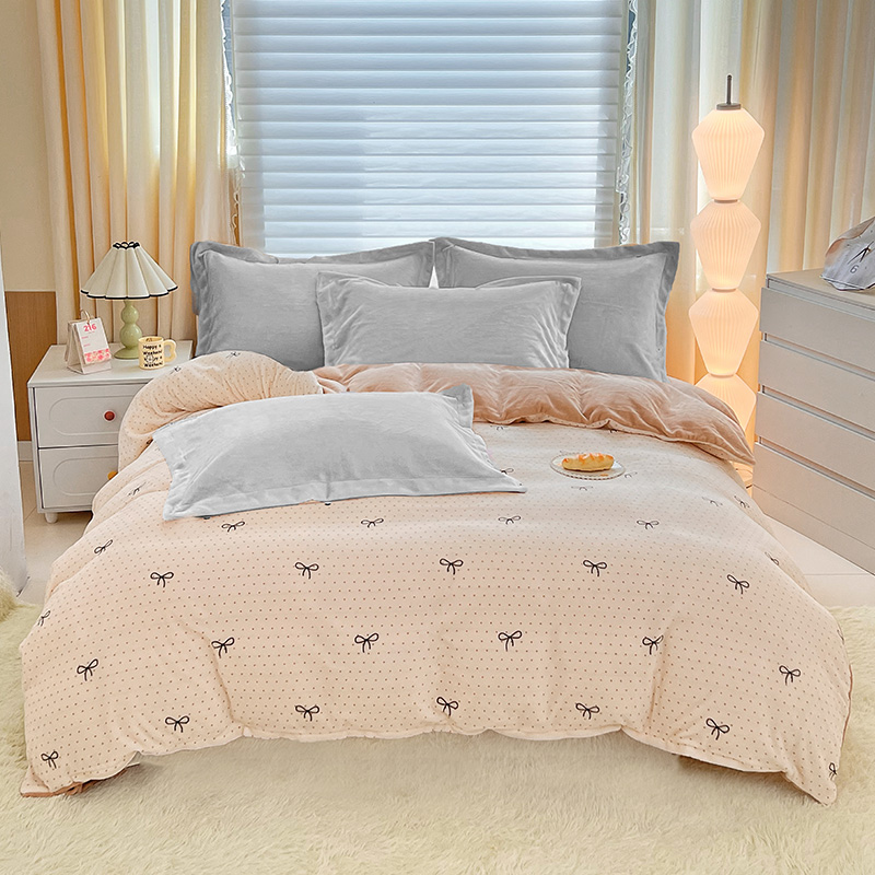 牛奶荣被套四件套定制