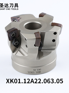 SANT圣达数控可转位铣削刀具XK01系列大进给铣刀盘参考株钻XMR01