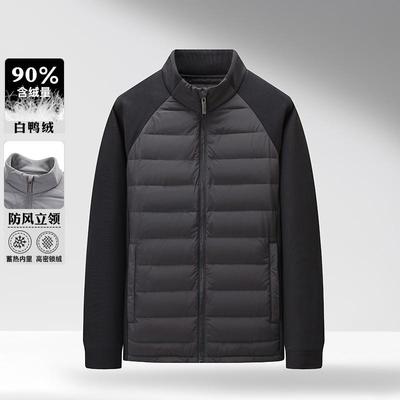 高中学生秋冬款轻薄立领羽绒服男青少年男装内胆校服内搭保暖神器