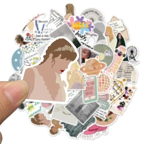 滑板车防水贴画贴纸手机壳专辑音乐DIY张50吉他水杯行李箱霉霉